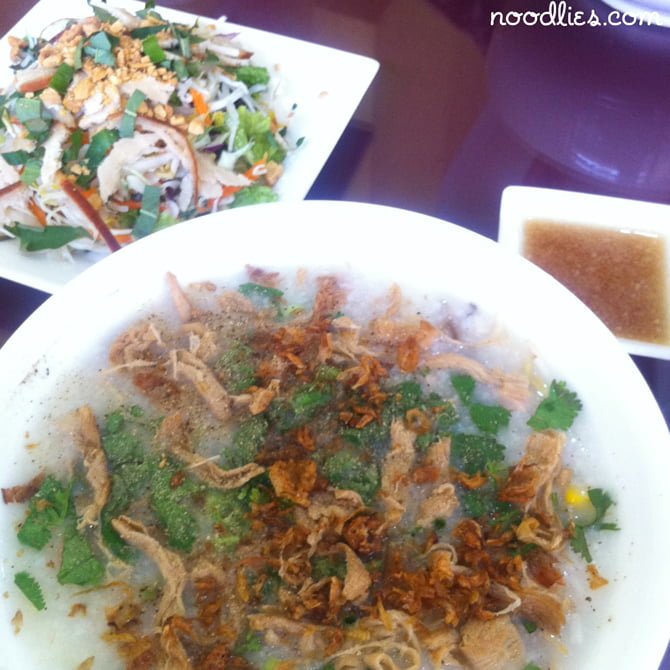 Vietnamese vegetarian congee