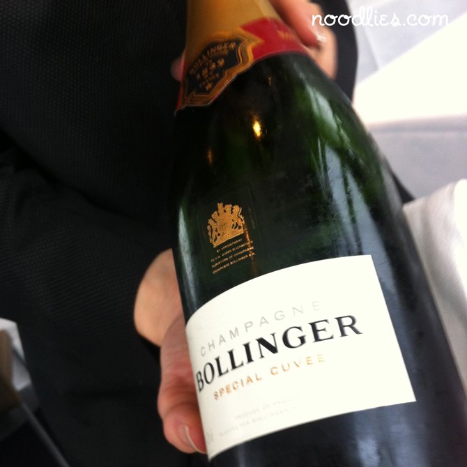 quay restaurant bollinger champagne