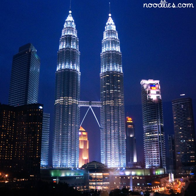 Petronas towers view at Traders Hotel, Kuala Lumpur