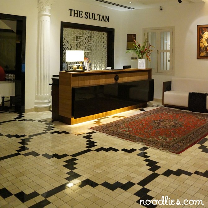 the sultan hotel singapore reception