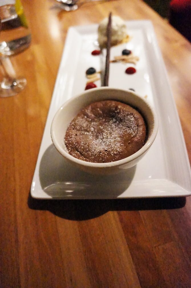 warm chocolate pudding, mosaic, the westin, sydney