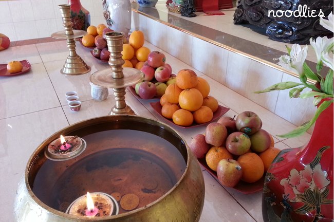 kwan yin temple fruit offering