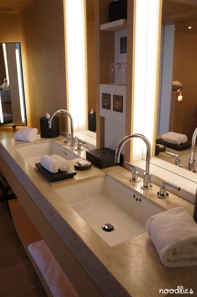 the upper house hong kong suite double vanity