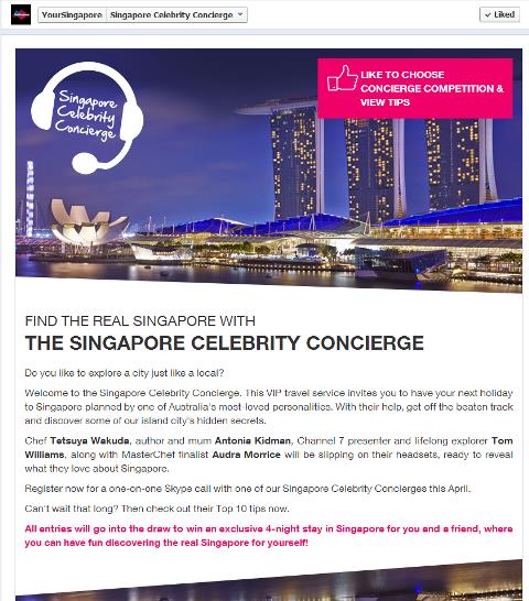 Singapore celebrity concierge