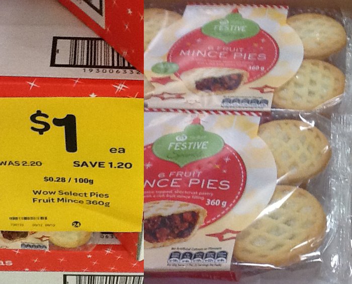 Is Aldi Cheaper For Your Christmas Shopping Woolworths Mince Pie